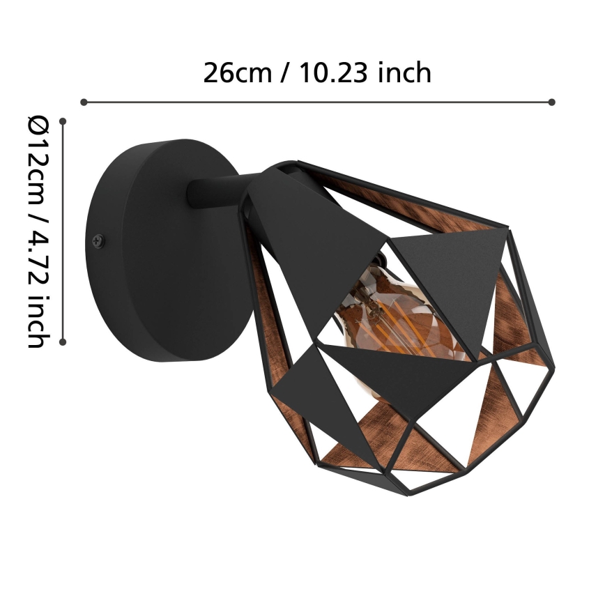 Eglo - Προβολέας τοίχου 1xE27/40W/230V