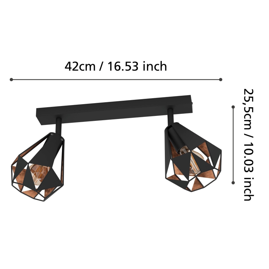 Eglo - Φωτιστικό σποτ 2xE27/40W/230V