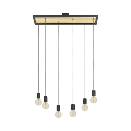 Eglo - Κρεμαστό φωτιστικό οροφής 6xE27/40W/230V