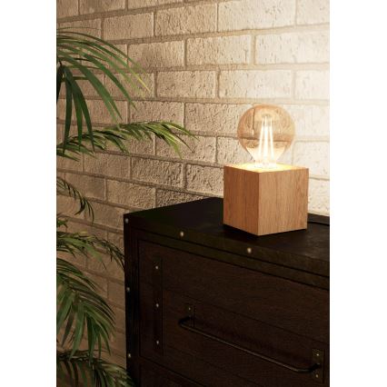 Eglo - Eπιτραπέζια λάμπα 1xE27/40W/230V μπεζ