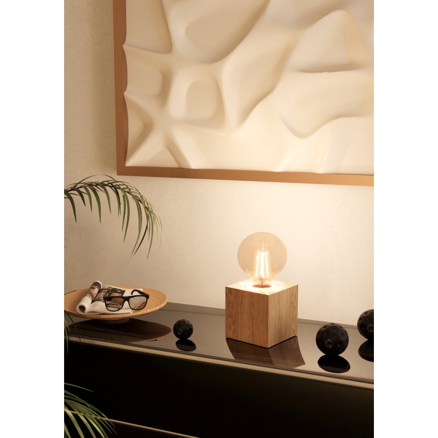 Eglo - Επιτραπέζιο φωτιστικό 1xE27/40W/230V μπεζ