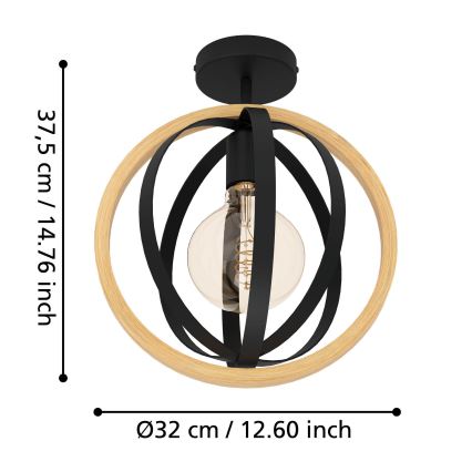 Eglo - Φωτιστικό οροφής 1xE27/40W/230V