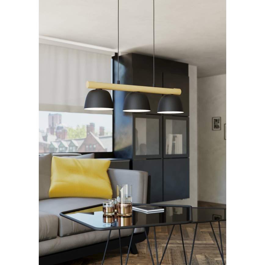 Eglo - Κρεμαστό φωτιστικό οροφής 3xE27/40W/230V