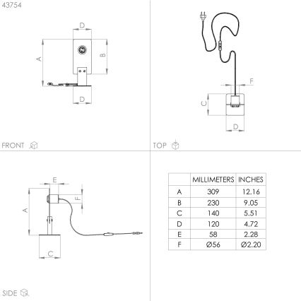 Eglo - Eπιτραπέζια λάμπα 1xE27/40W/230V