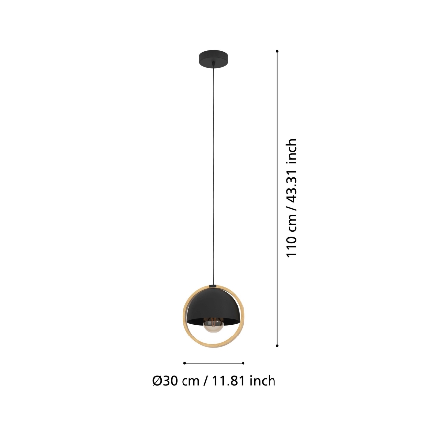 Eglo - Κρεμαστό φωτιστικό οροφής 1xE27/40W/230V