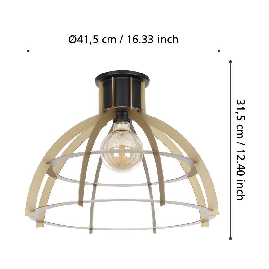 Eglo - Φωτιστικό οροφής 1xE27/40W/230V χρυσό
