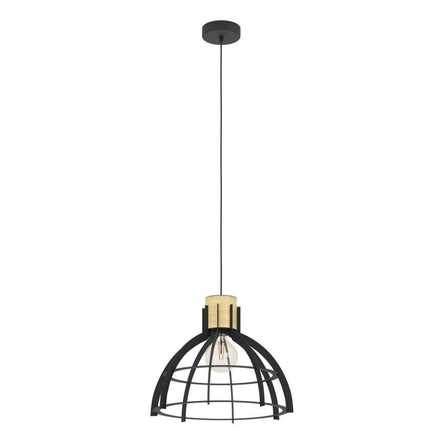Eglo - Κρεμαστό φωτιστικό οροφής 1xE27/40W/230V μαύρο