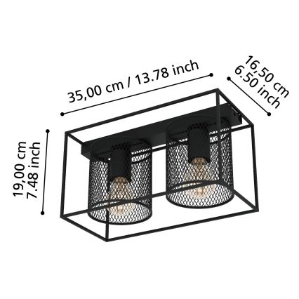 Eglo - Φωτιστικό οροφής 2xE27/40W/230V