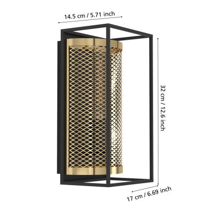 Eglo - Φωτιστικό τοίχου 1xE27/40W/230V