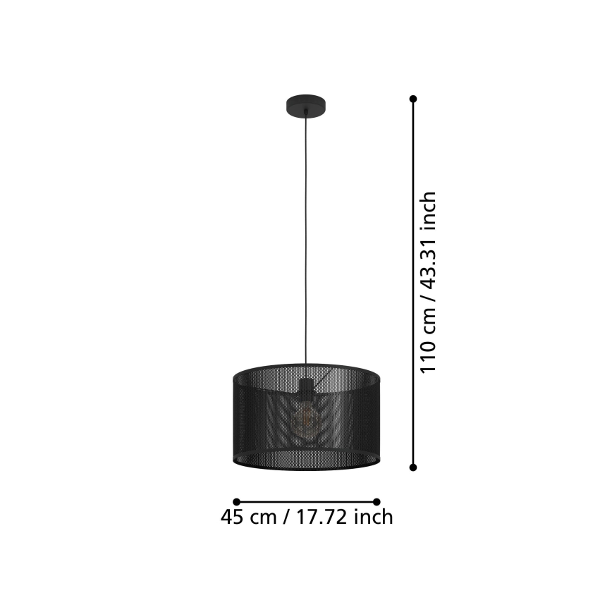 Eglo - Κρεμαστό φωτιστικό οροφής 1xE27/40W/230V