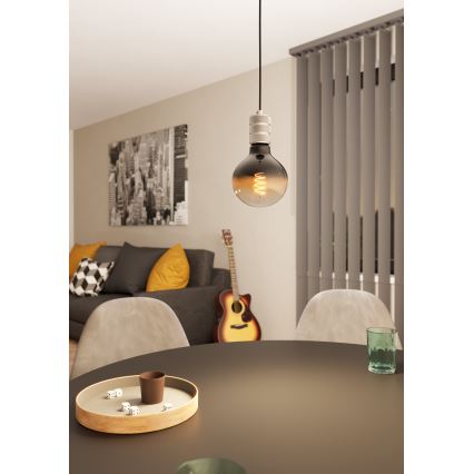 Eglo - Φωτιστικό οροφής με καλώδιο 1xE27/40W/230V χρώμιο