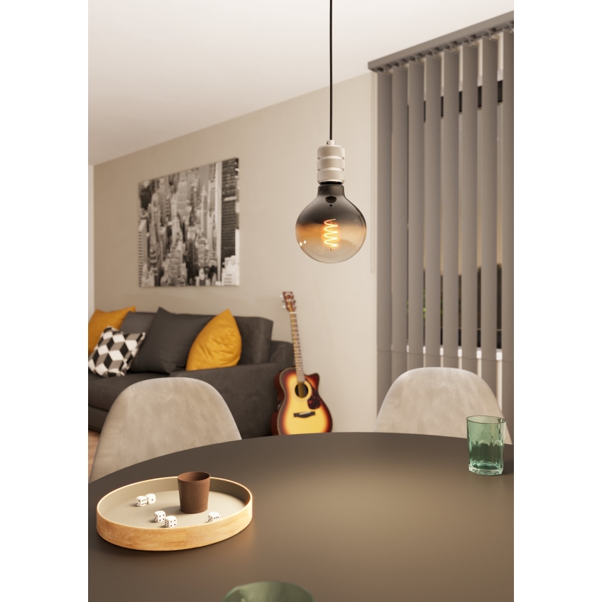 Eglo - Φωτιστικό οροφής με καλώδιο 1xE27/40W/230V χρώμιο