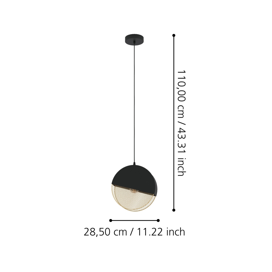Eglo - Κρεμαστό φωτιστικό οροφής 1xE27/40W/230V
