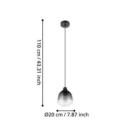 Eglo - Κρεμαστό φωτιστικό οροφής 1xE27/40W/230V
