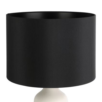 Eglo - Επιτραπέζιο φωτιστικό 1xE27/40W/230V μαύρο/λευκό