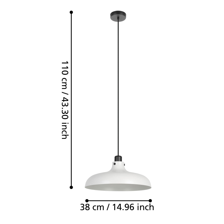 Eglo - Κρεμαστό φωτιστικό οροφής 1xE27/40W/230V