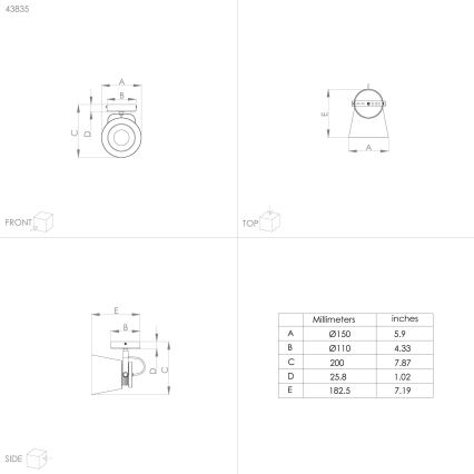 Eglo - Σποτ τοίχου 1xE27/28W/230V