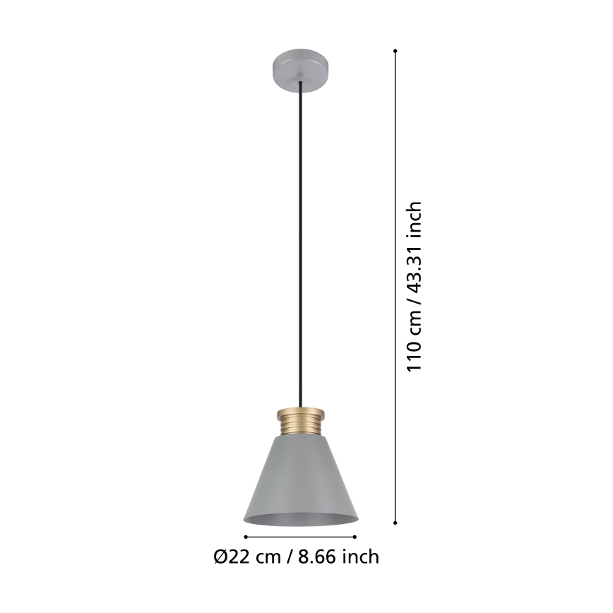 Eglo - Φωτιστικό οροφής με καλώδιο 1xE27/40W/230V