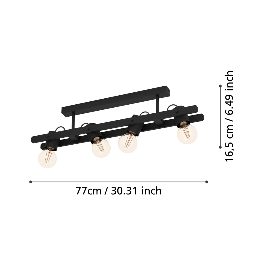Eglo - Φωτιστικό σποτ 4xE27/15W/230V