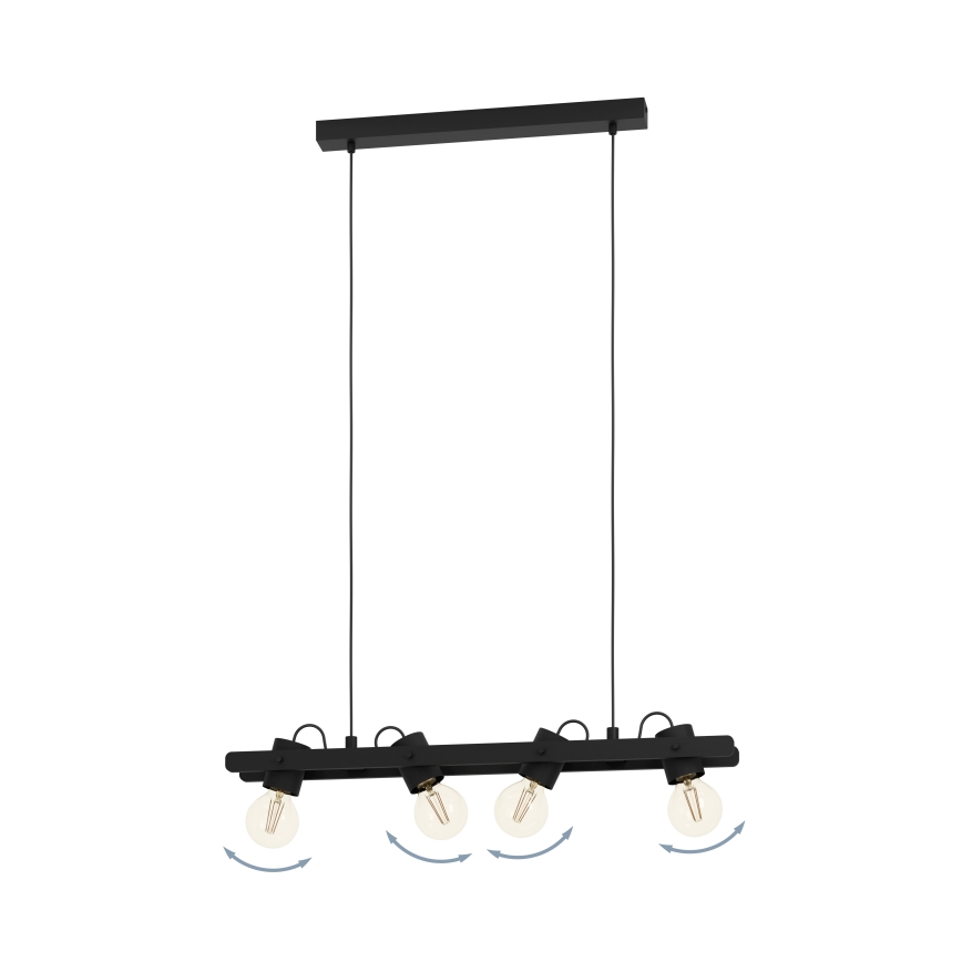 Eglo - Κρεμαστό φωτιστικό οροφής 4xE27/15W/230V