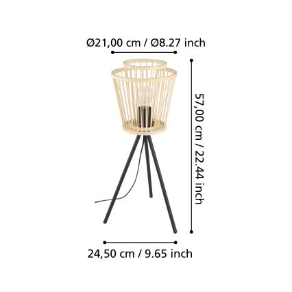 Eglo - Eπιτραπέζιο φωτιστικό 1xE27/40W/230V