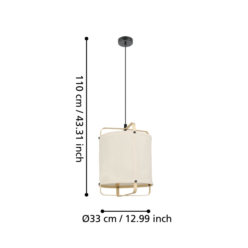 Eglo -  Κρεμαστό φωτιστικό οροφής 1xE27/40W/230V