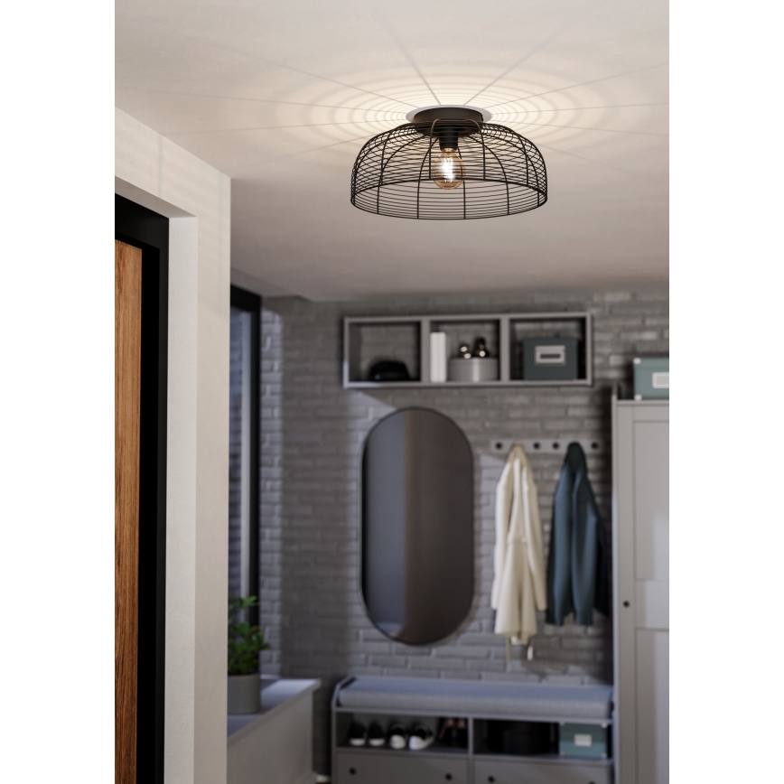 Eglo - Φωτιστικό οροφής 1xE27/40W/230V μαύρο