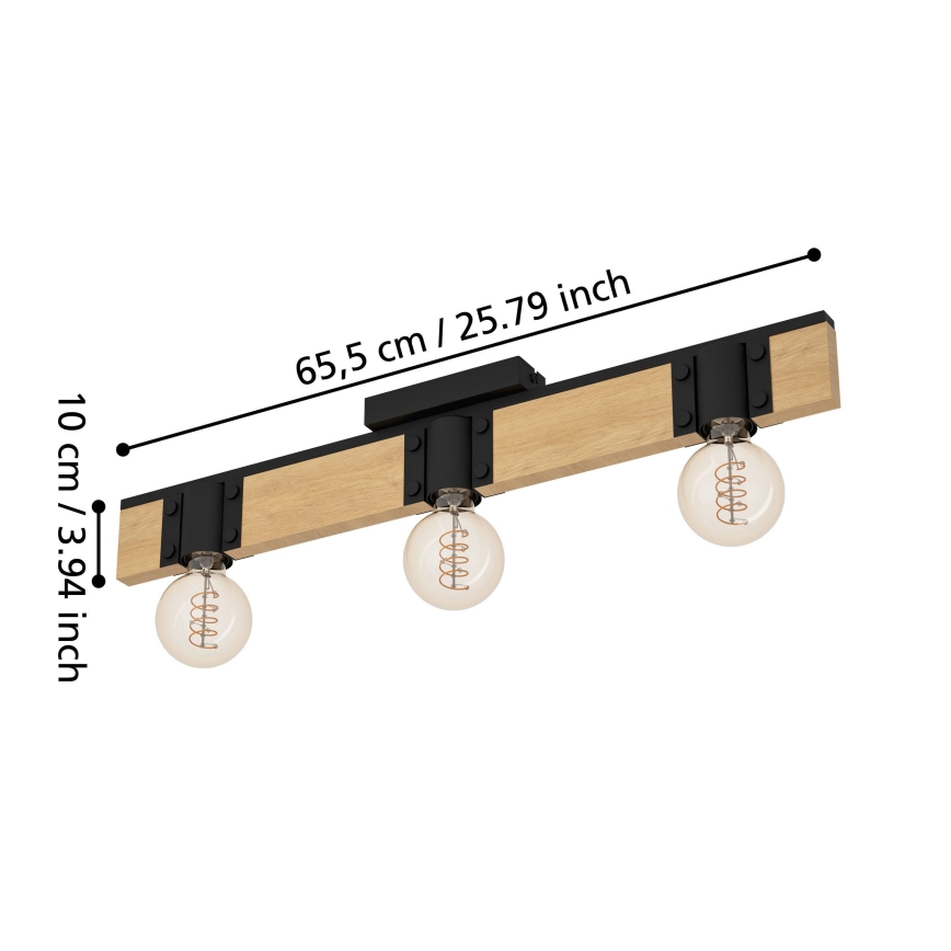 Eglo - Φωτιστικό οροφής 3xE27/40W/230V