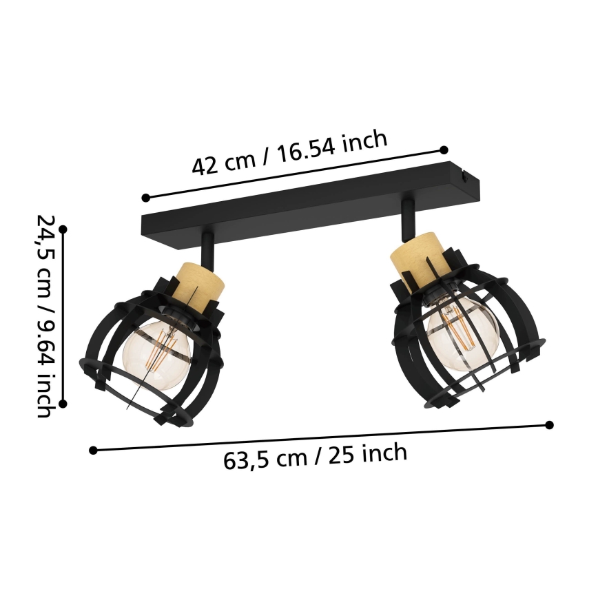 Eglo - Φωτιστικό σποτ 2xE27/40W/230V