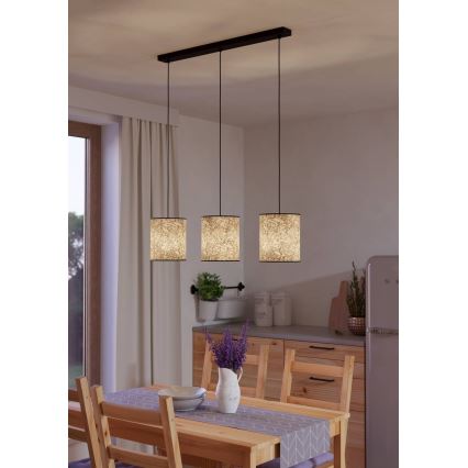 Eglo - Κρεμαστό φωτιστικό οροφής 3xE27/25W/230V