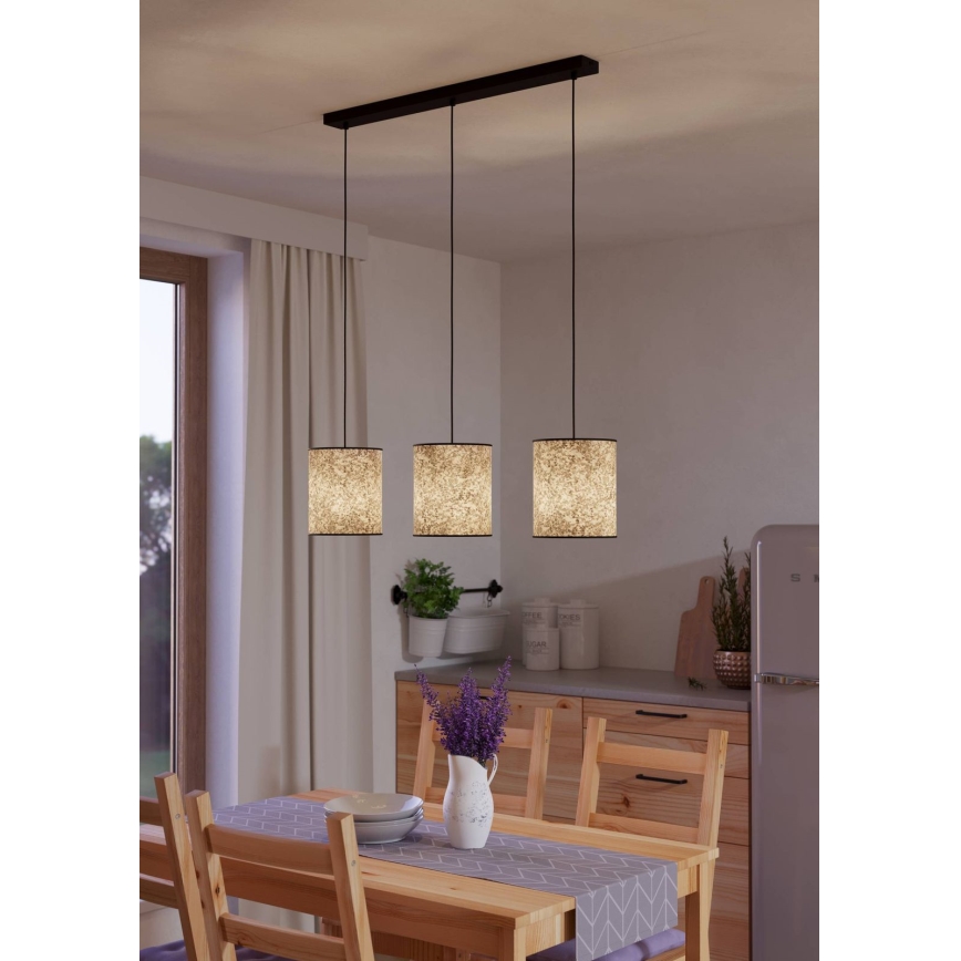 Eglo - Κρεμαστό φωτιστικό οροφής 3xE27/25W/230V