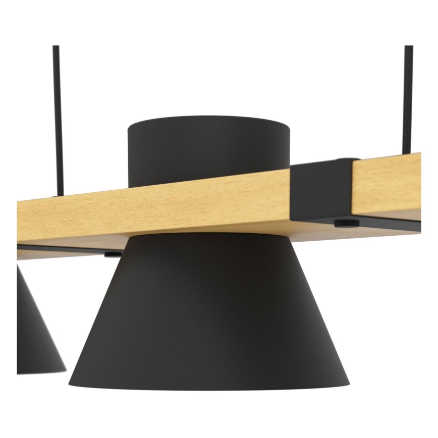 Eglo - Πολύφωτο με συρματόσχοινο 3xE27/15W/230V