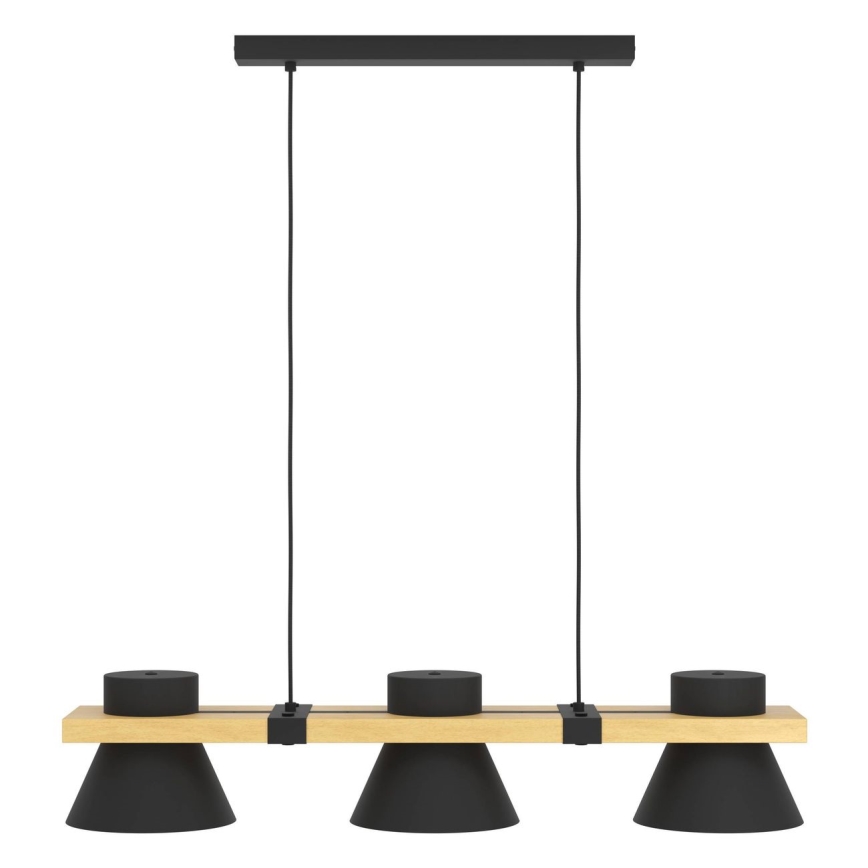 Eglo - Πολύφωτο με συρματόσχοινο 3xE27/15W/230V