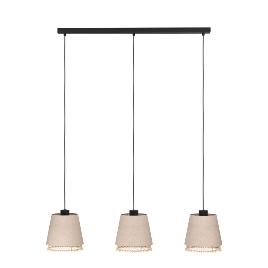 Eglo - Πολύφωτο με συρματόσχοινο 3xE27/40W/230V