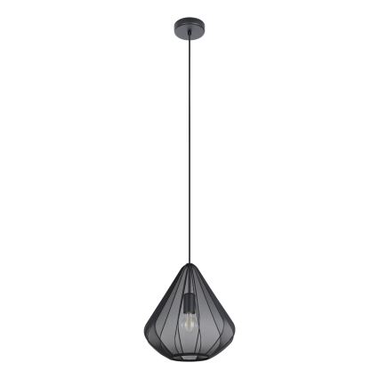 Eglo - Κρεμαστό φωτιστικό οροφής 1xE27/40W/230V διάμετρος 33,5 cm μαύρο