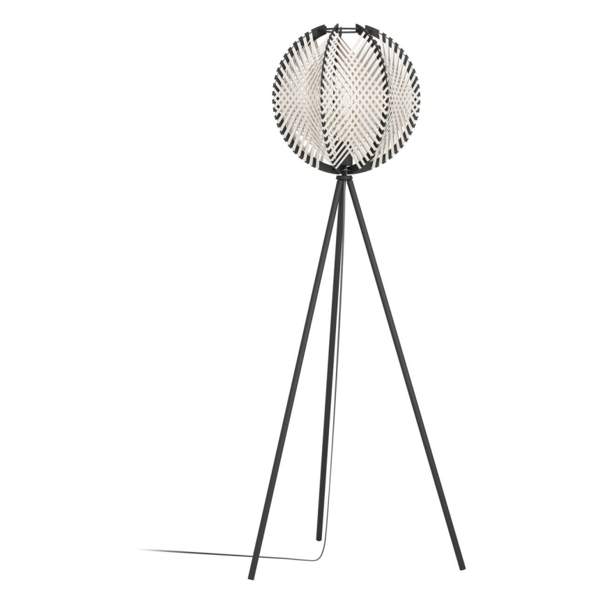 Eglo - Επιδαπέδιο φωτιστικό 1xE27/40W/230V λευκό/μαύρο