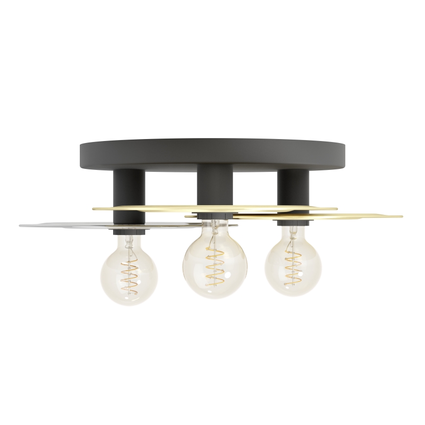 Eglo - Φωτιστικό οροφής 3xE27/40W/230V χρυσό/μαύρο