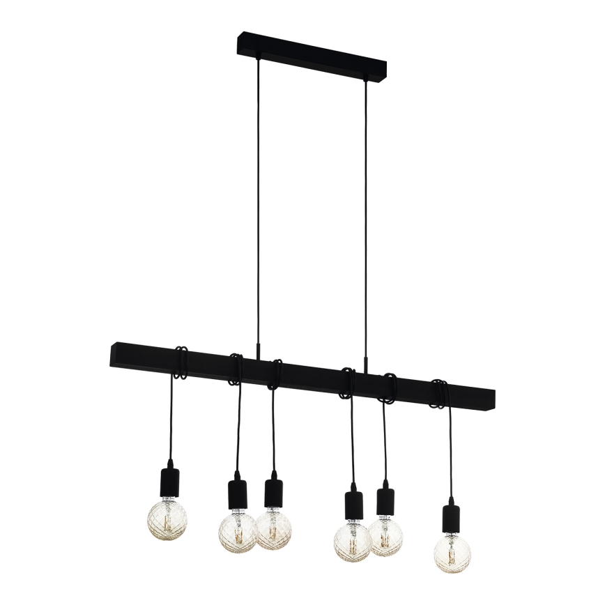 Eglo - Κρεμαστό φωτιστικό οροφής TOWNSHEND 6xE27/60W/230V