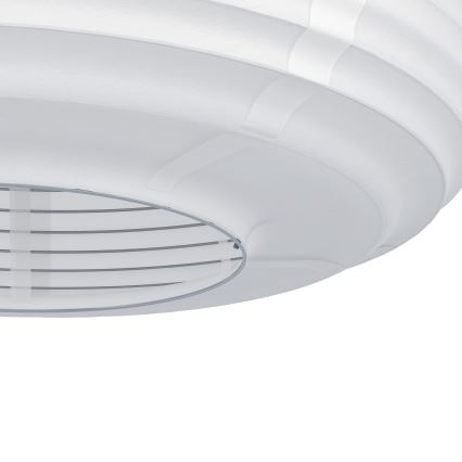 Eglo - Κρεμαστό φωτιστικό με καλώδιο 1xE27/40W/230V διάμ. 40 cm λευκό/μπεζ