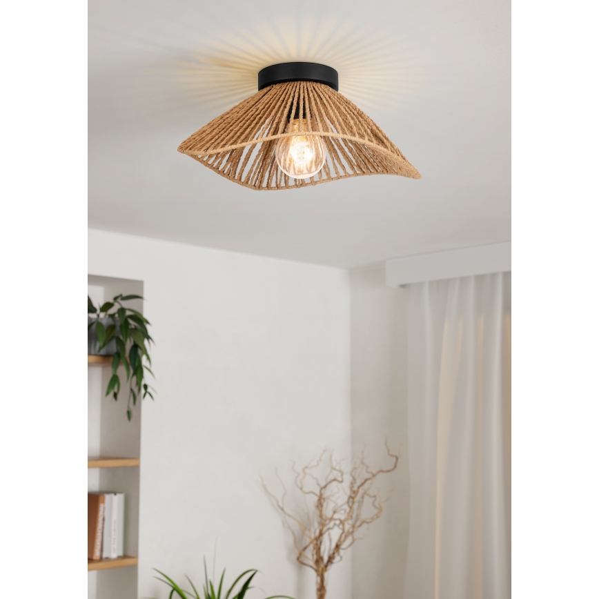 Eglo - Φωτιστικό οροφής 1xE27/60W/230V καφέ