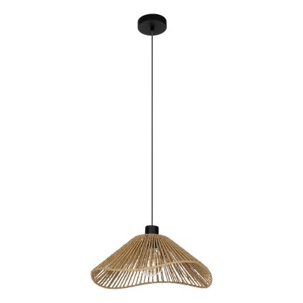 Eglo - Κρεμαστό φωτιστικό οροφής 1xE27/60W/230V καφέ
