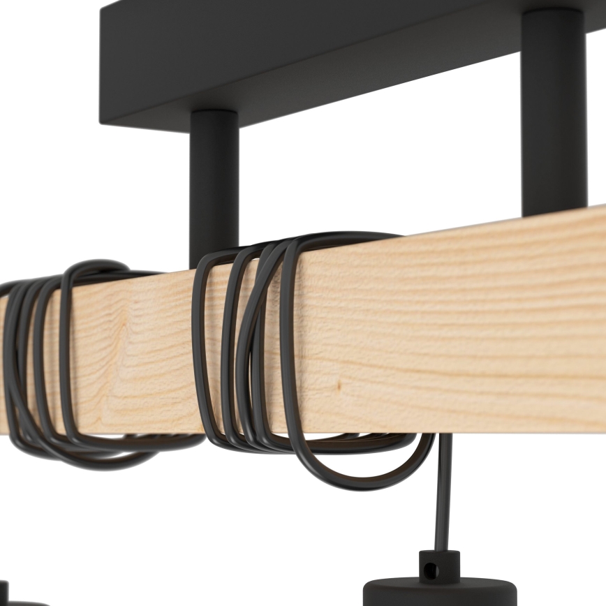 Eglo - Πλαφονιέρα οροφής TOWNSHEND 3xE27/60W/230V - FSC πιστοποιημένο