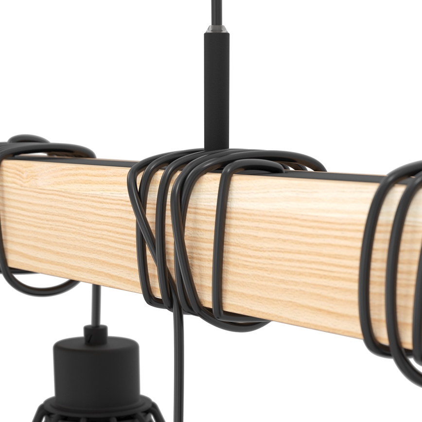 Eglo -Κρεμαστό φωτιστικό οροφής TOWNSHEND 9xE27/60W/230V - FSC πιστοποιημένο