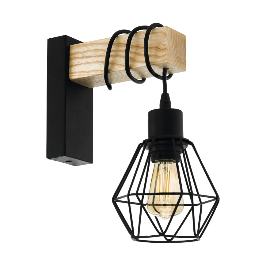Eglo - Φωτιστικό τοίχου TOWNSHEND 1xE27/60W/230V