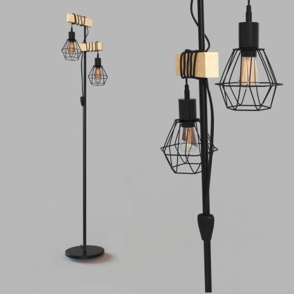 Eglo - επιδαπέδιο φωτιστικό TOWNSHEND 2xE27/60W/230V