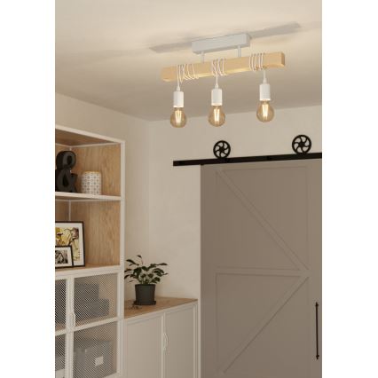 Eglo - Πλαφονιέρα οροφής TOWNSHEND 3xE27/60W/230V