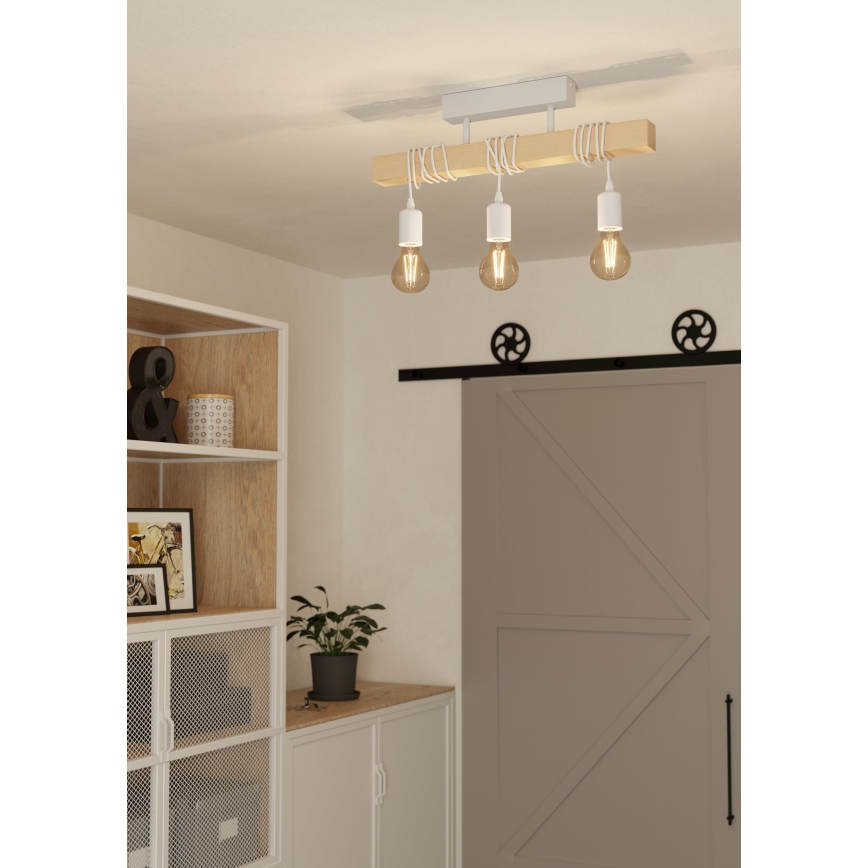 Eglo - Πλαφονιέρα οροφής TOWNSHEND 3xE27/60W/230V