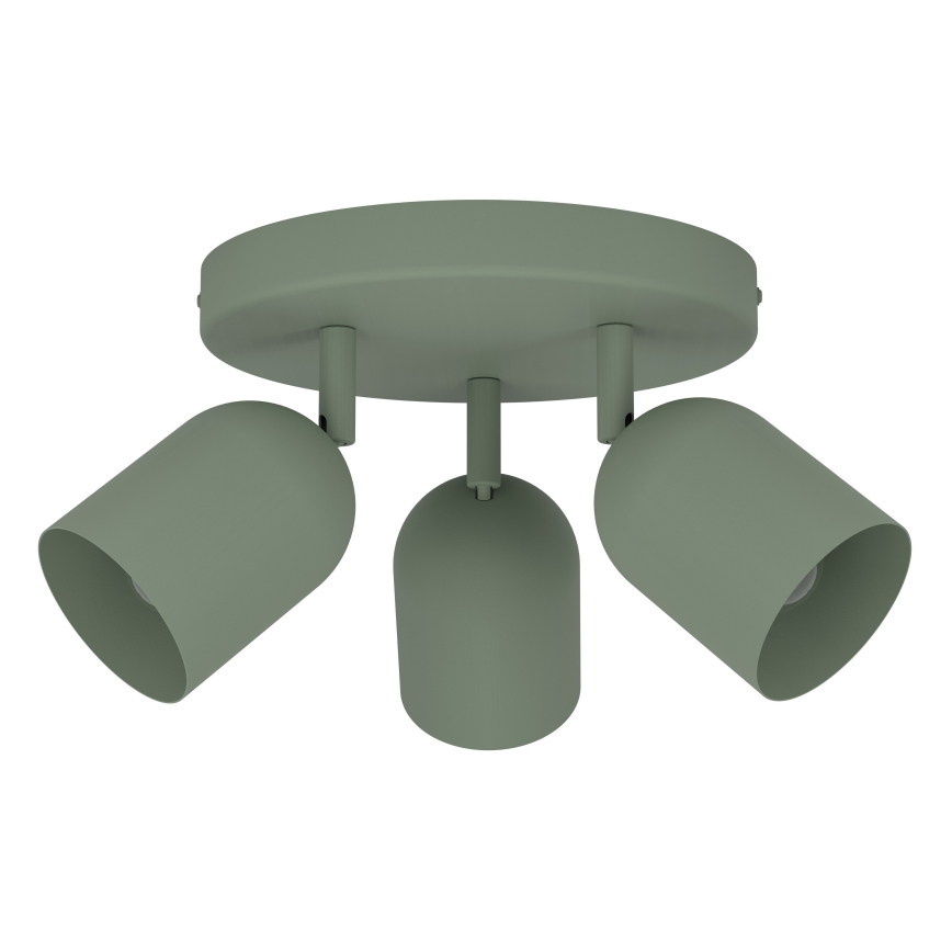 Eglo - Φωτιστικό σποτ 3xE14/40W/230V Ø 25 εκ. πράσινο