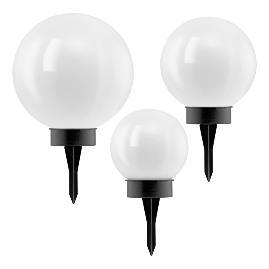 Eglo - Ηλιακό LED φωτιστικό με αισθητήρα, 3 LED / 1800 mAh, IP44, μαύρο