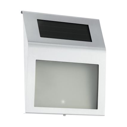 Eglo 48875 - Ηλιακό φωτιστικό αριθμού οικίας LED LED/1,2W/1,2V 300 mAh IP44 ματ χρώμιο